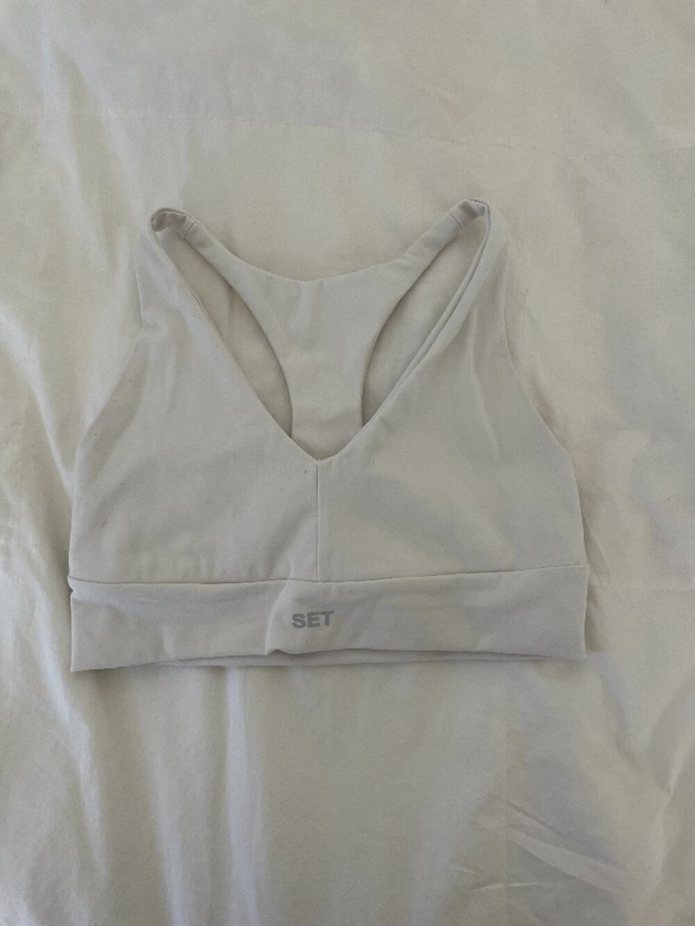 SET Sports Bra Size Small in White
